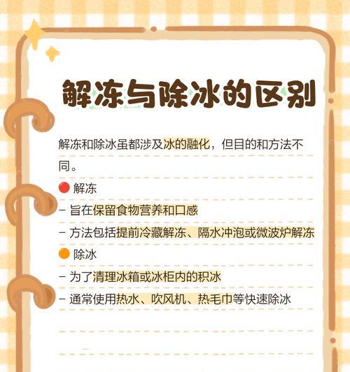冰箱融化后漏水怎么处理（应对冰箱融化水漏问题的有效方法）